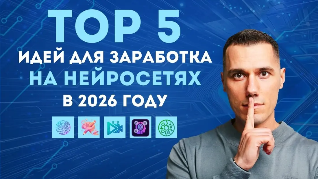 Топ-5 идей для заработка на нейросетях в 2026 году